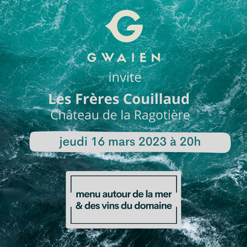 Dîner accords mets & vins avec Gwaien (Nantes)